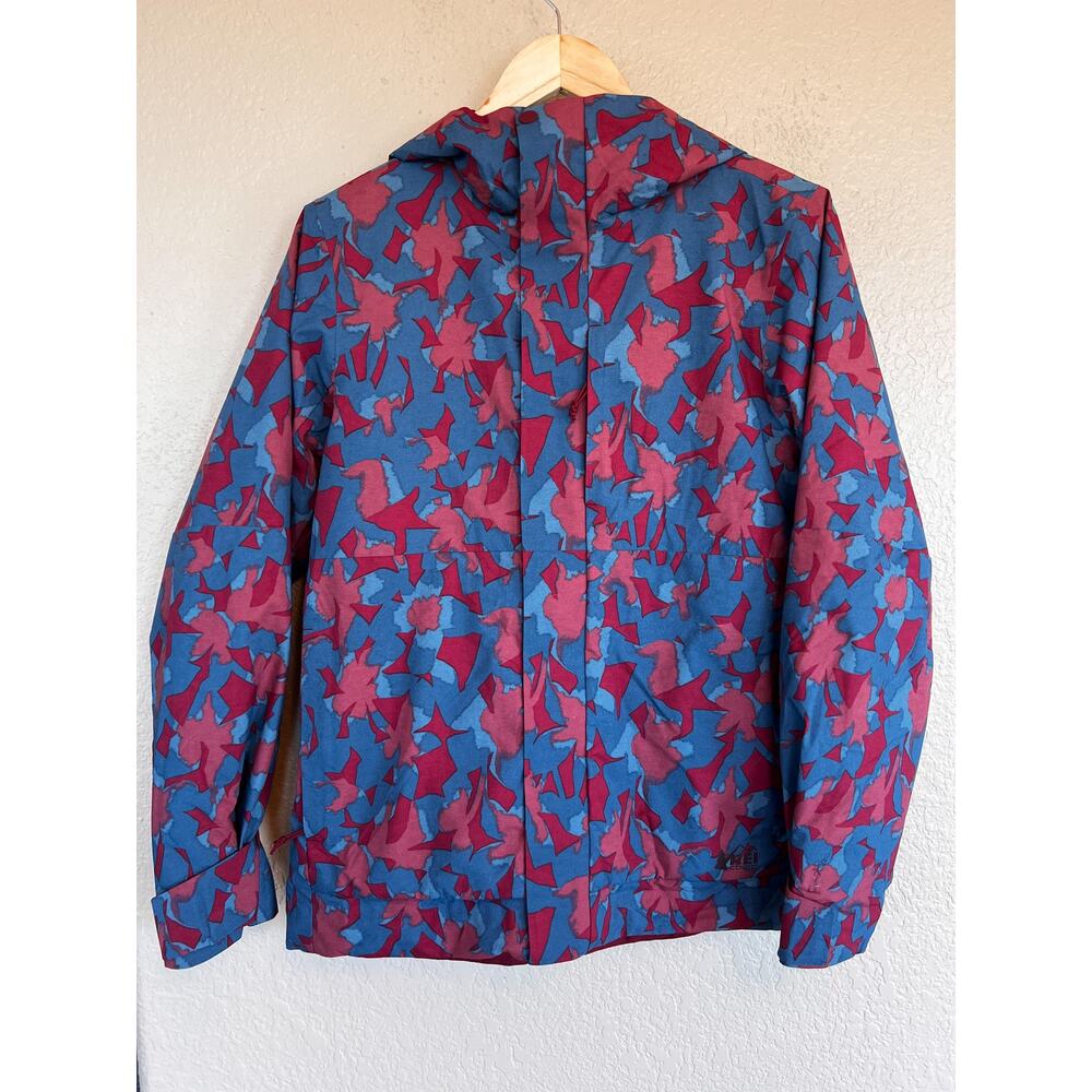 REI Powderbound Insulated Jacket Red Blue Camo XS Women's Water Resistant - Picture 2 of 5